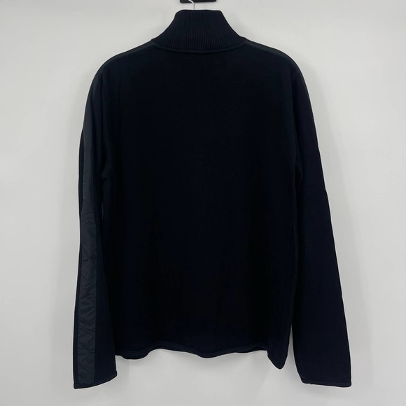 Boss Black Sweatshirt 1/4 Zip Mens Medium Sweater Pullover Pockets - Picture 4 of 9